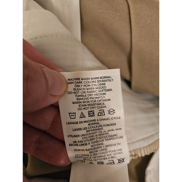 NWOT Lands' End Traditional Fit Men's Khaki Chino Shorts, Size 34 - Picture 6 of 8